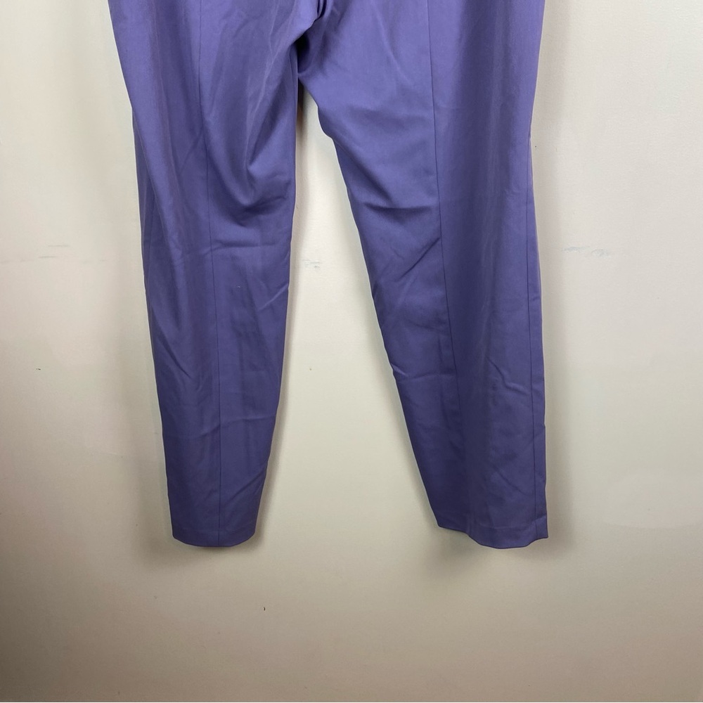 1.State Lavender Purple Split Front Crepe Pants Plus Size 18W Straight Leg - Picture 7 of 10